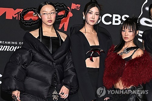《凯德汉》HUNTRX真实歌手奥德丽姐姐、李在、雷阿米<br>[AP联合通讯资料照片]