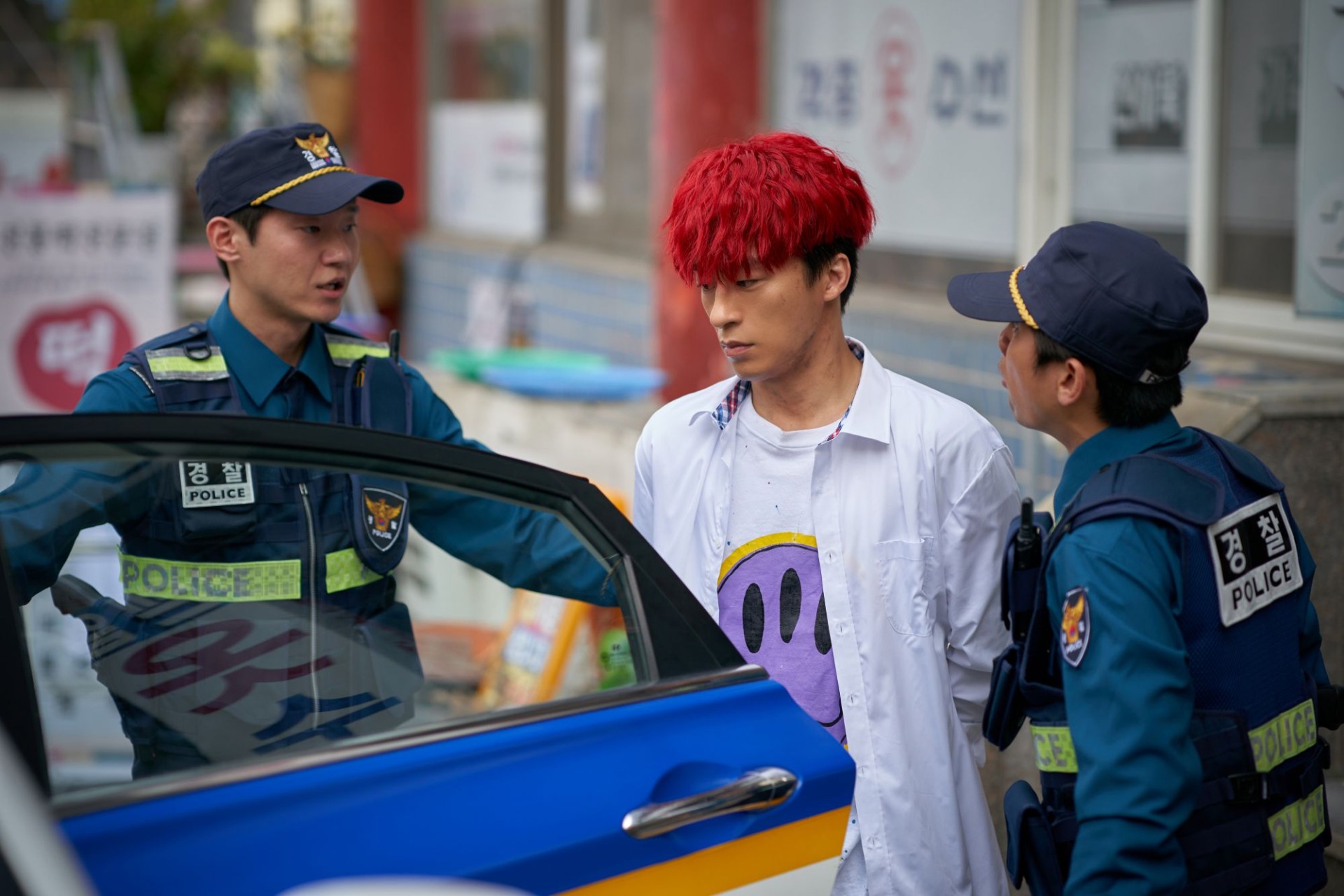 Production briefing for the film 'Revival Man'<br>Actors Koo Kyo-hwan (from left), Shin Seung-ho, Kim Si-a and Kang Ki-young, and director Baek Jong-yul [Yonhap file photo]